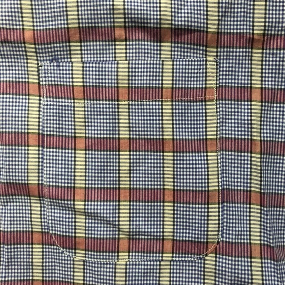 ⬇️65 VTG Burberry’sBlue Plaid Button Down L - Picture 4 of 4